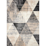 Siecle 5'3" X 7'7" Triangle Shapes Rug - Cream Beige Area Rug