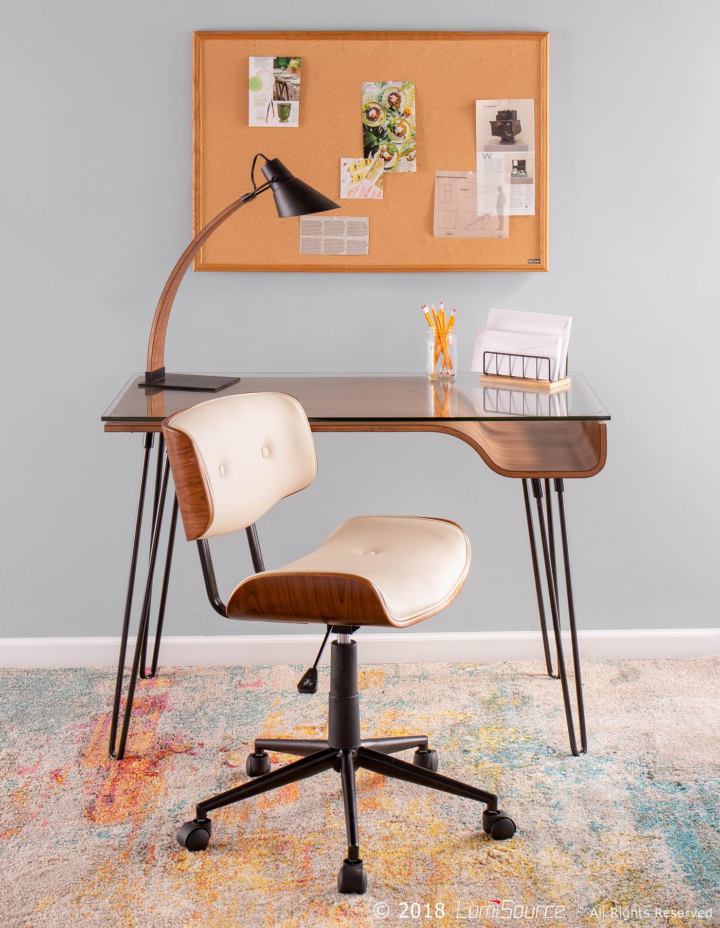 Lombardi Office Chair - Cream