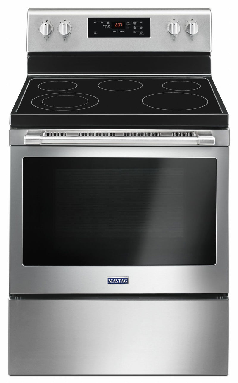 Maytag Fingerprint Resistant Stainless Steel Electric Range (5.3 Cu.Ft.) -  YMER6600FZ | Leon's