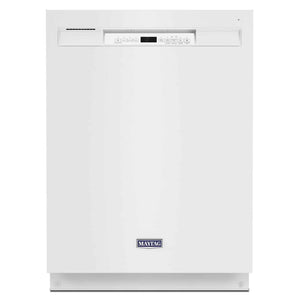Maytag 24" White dishwasher with Dual Power filtration (50 dBA) - MDB4949SKW