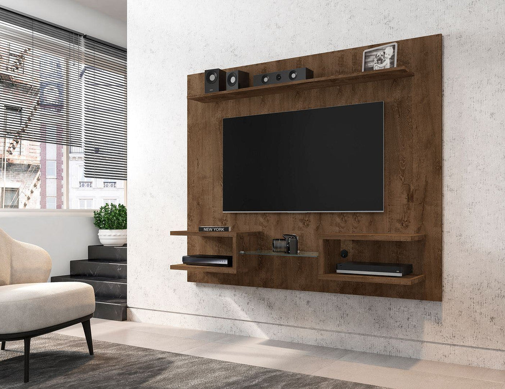 Shimla 64" Floating Entertainment Centre - Rustic Brown