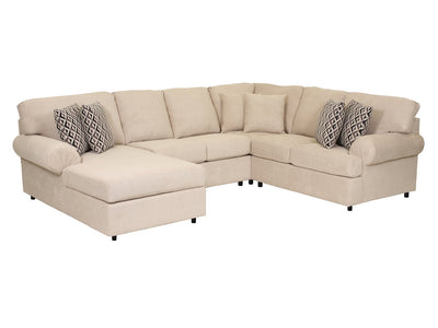 Jupiter 4-Piece Sectional with Left-Facing Chaise - Flax