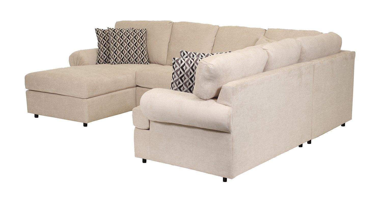 Jupiter 4-Piece Sectional with Left-Facing Chaise - Flax
