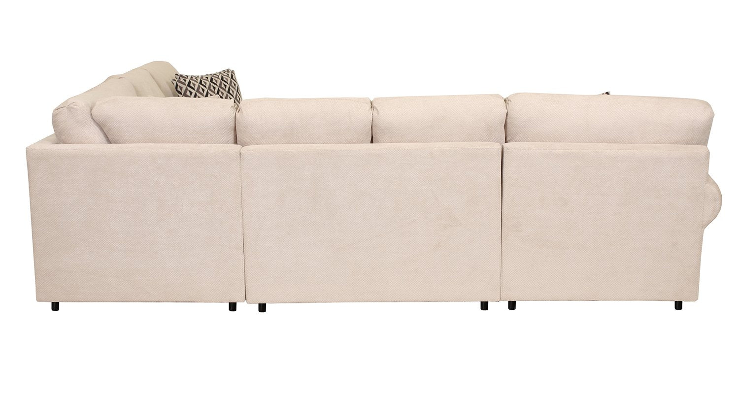 Jupiter 4-Piece Sectional with Left-Facing Chaise - Flax