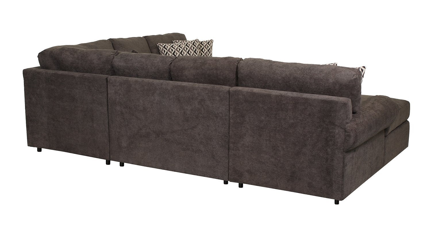 Jupiter 4-Piece Sectional with Left-Facing Chaise - Carbon