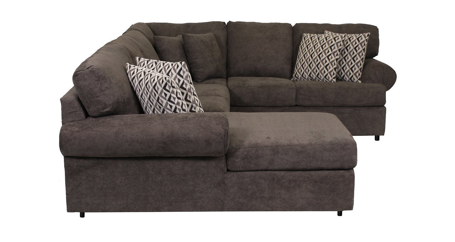 Jupiter 4-Piece Sectional with Left-Facing Chaise - Carbon