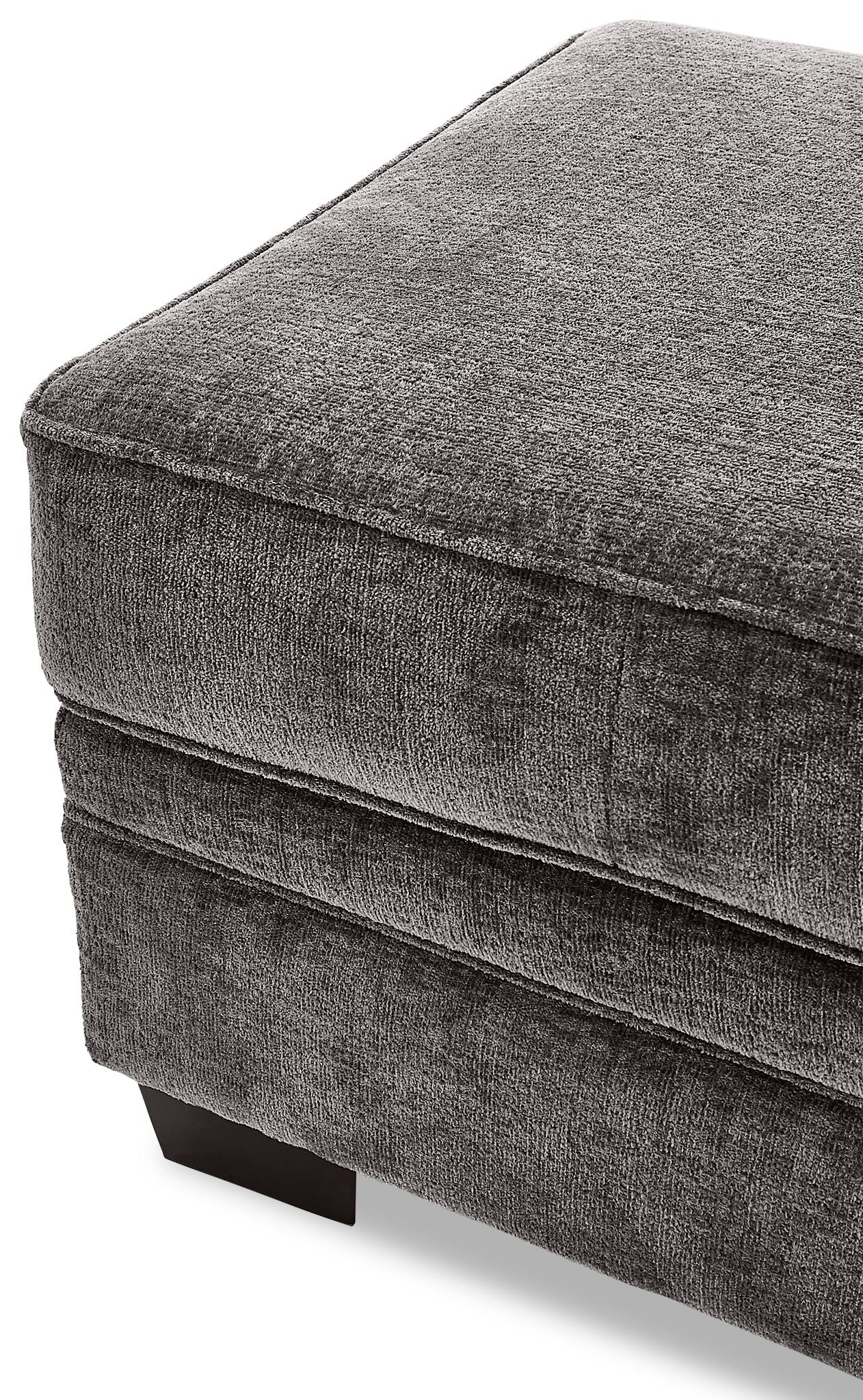 Daisy Ottoman - Charcoal