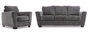 Daisy Sofa and Chair Set - Charcoal