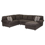 Jupiter 4-Piece Sectional with Right-Facing Chaise - Carbon