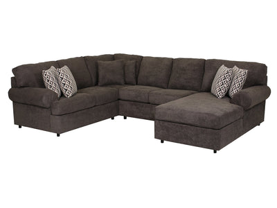 Jupiter 4-Piece Sectional with Right-Facing Chaise - Carbon