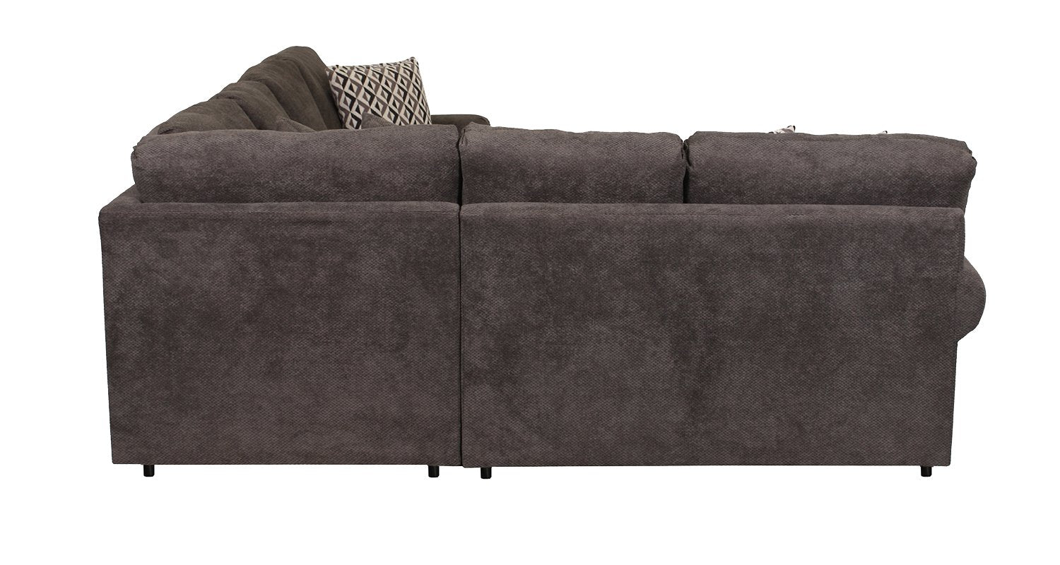 Jupiter 4-Piece Sectional with Right-Facing Chaise - Carbon