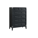 Laguna 5 Drawer Chest - Weathered Oak, Black