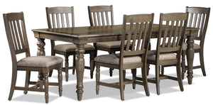 Bilboa 7-Piece Extendable Dining Set - Roasted Oak