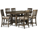 Bilboa 7-Piece Counter Height Dining Set - Roasted Oak