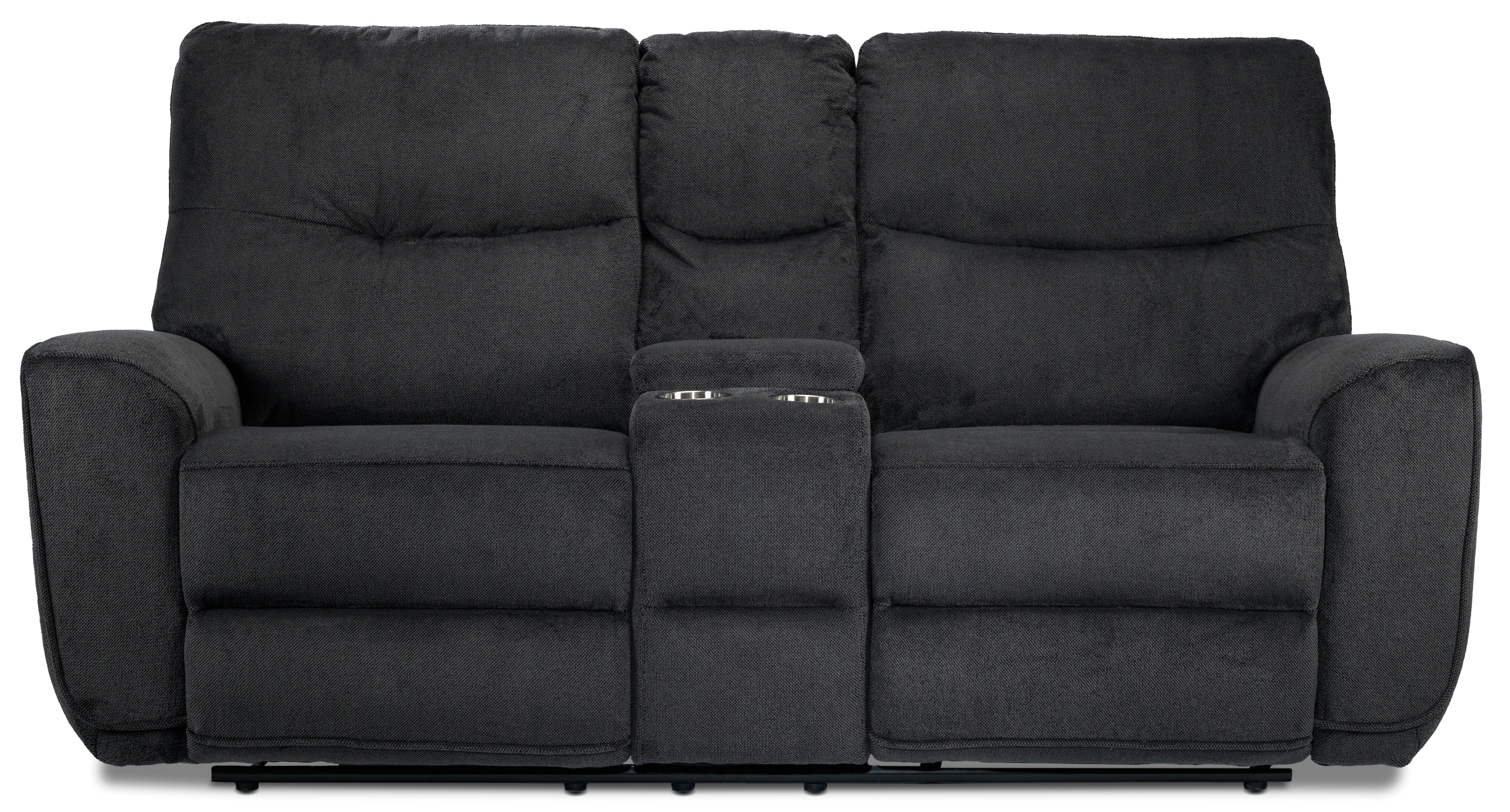 Fletcher Reclining Loveseat - Dark Grey