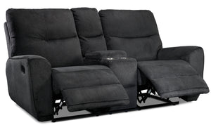 Fletcher Reclining Loveseat - Dark Grey