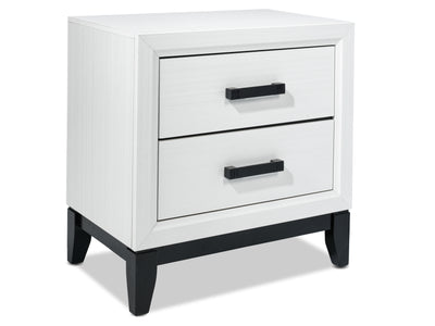 Frost Night Table - White, Black