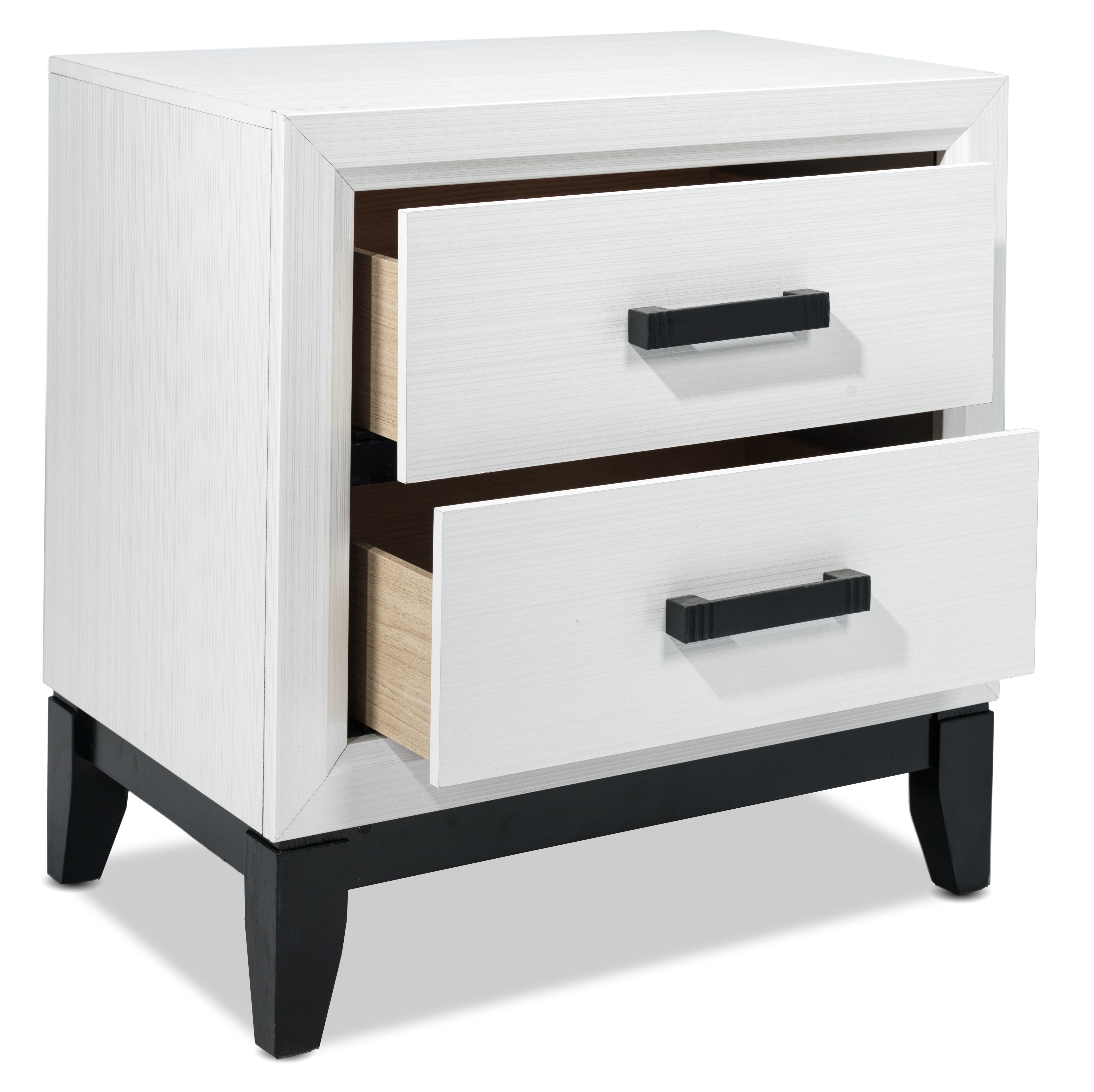 Fog Night Table - White, Black