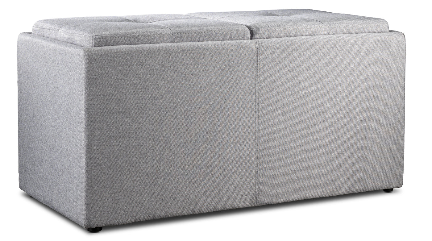 Malmo Ottoman - Light Grey