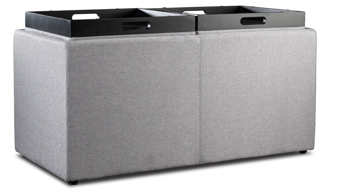 Malmo Ottoman - Light Grey