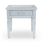 Allura End Table - Silver Grey