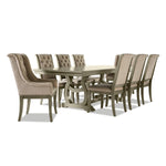 Cleopatra 9-Piece Extendable Dining Set - Oak