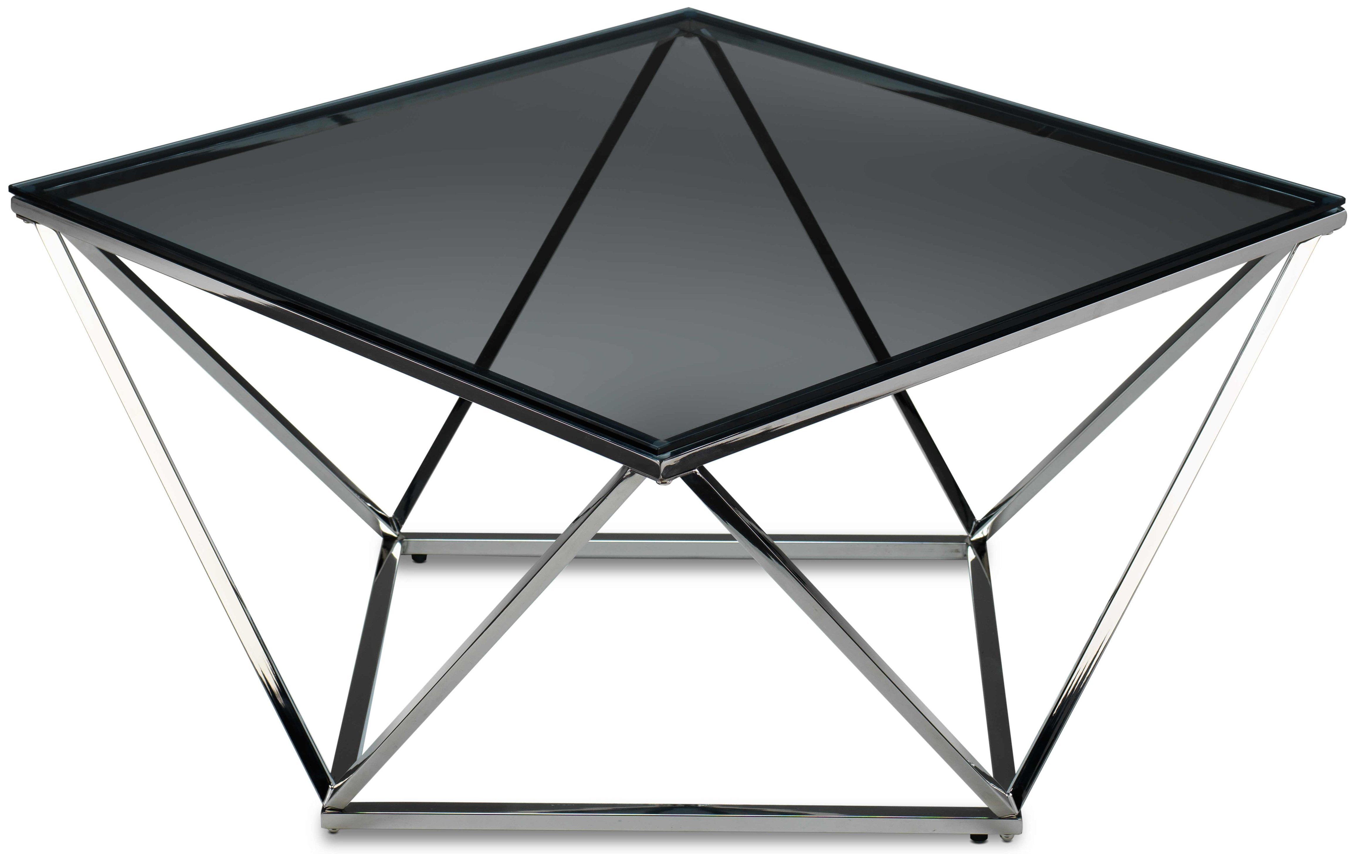 Skylar 31.5" Coffee Table - Silver and Black