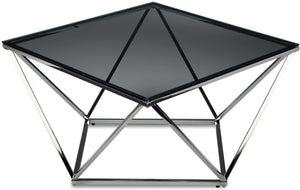 Skylar Coffee Table - Silver and Black