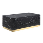 Helios Rectangle Coffee Table - Black and Gold