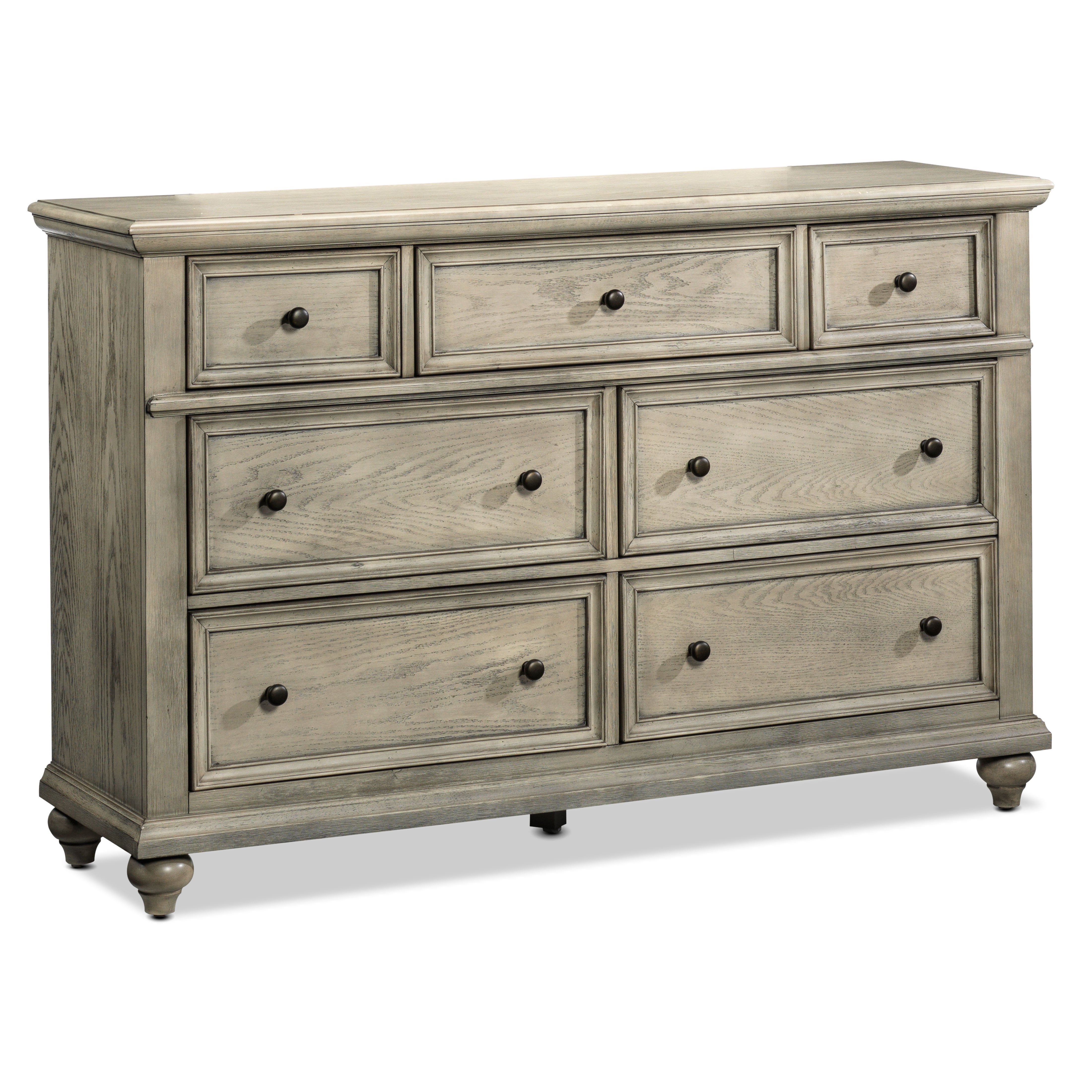 Emma 7-Drawer Dresser - Oak