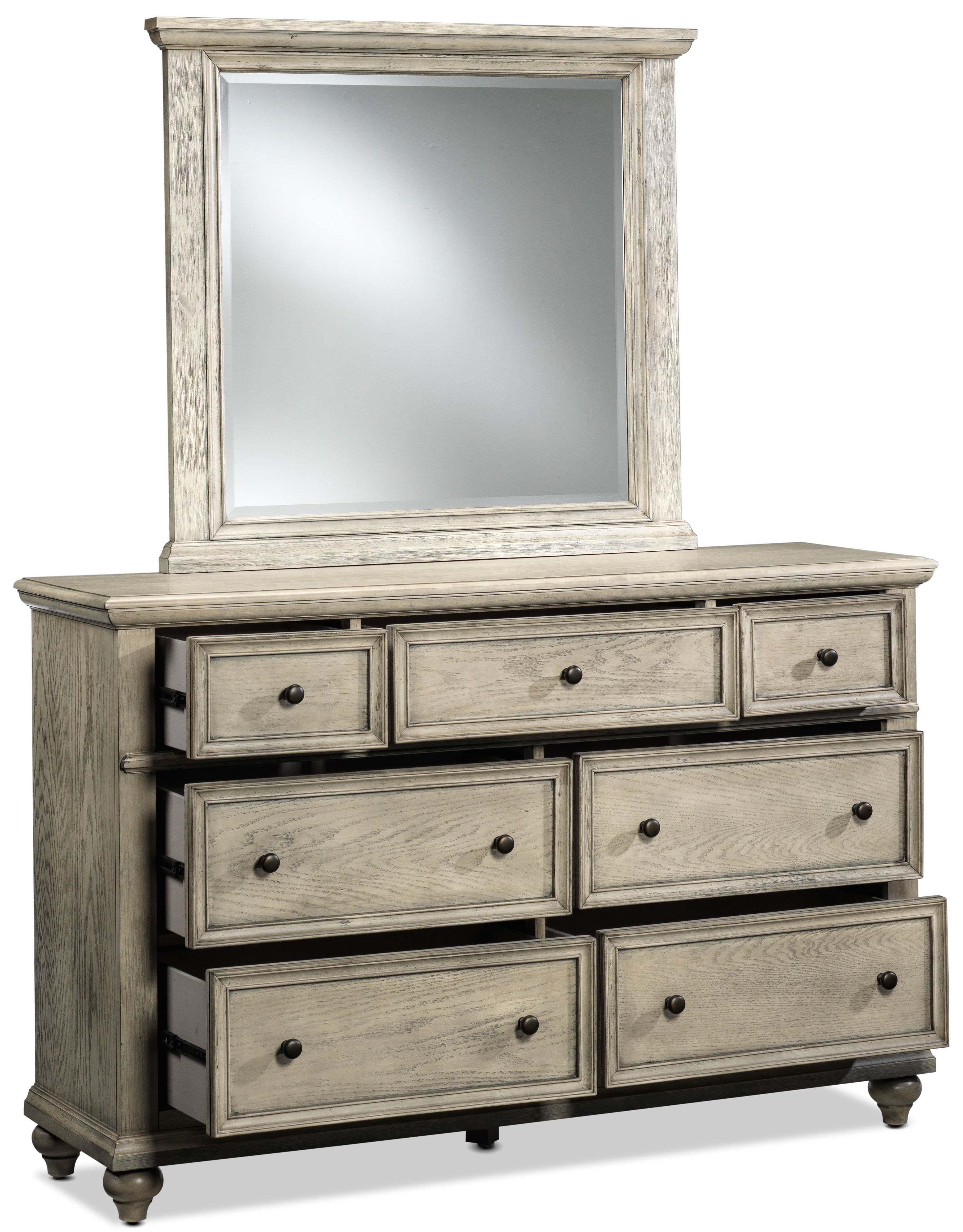 Emma 7-Drawer Dresser - Oak