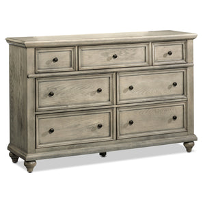 Emma 7 Drawer Dresser - Oak