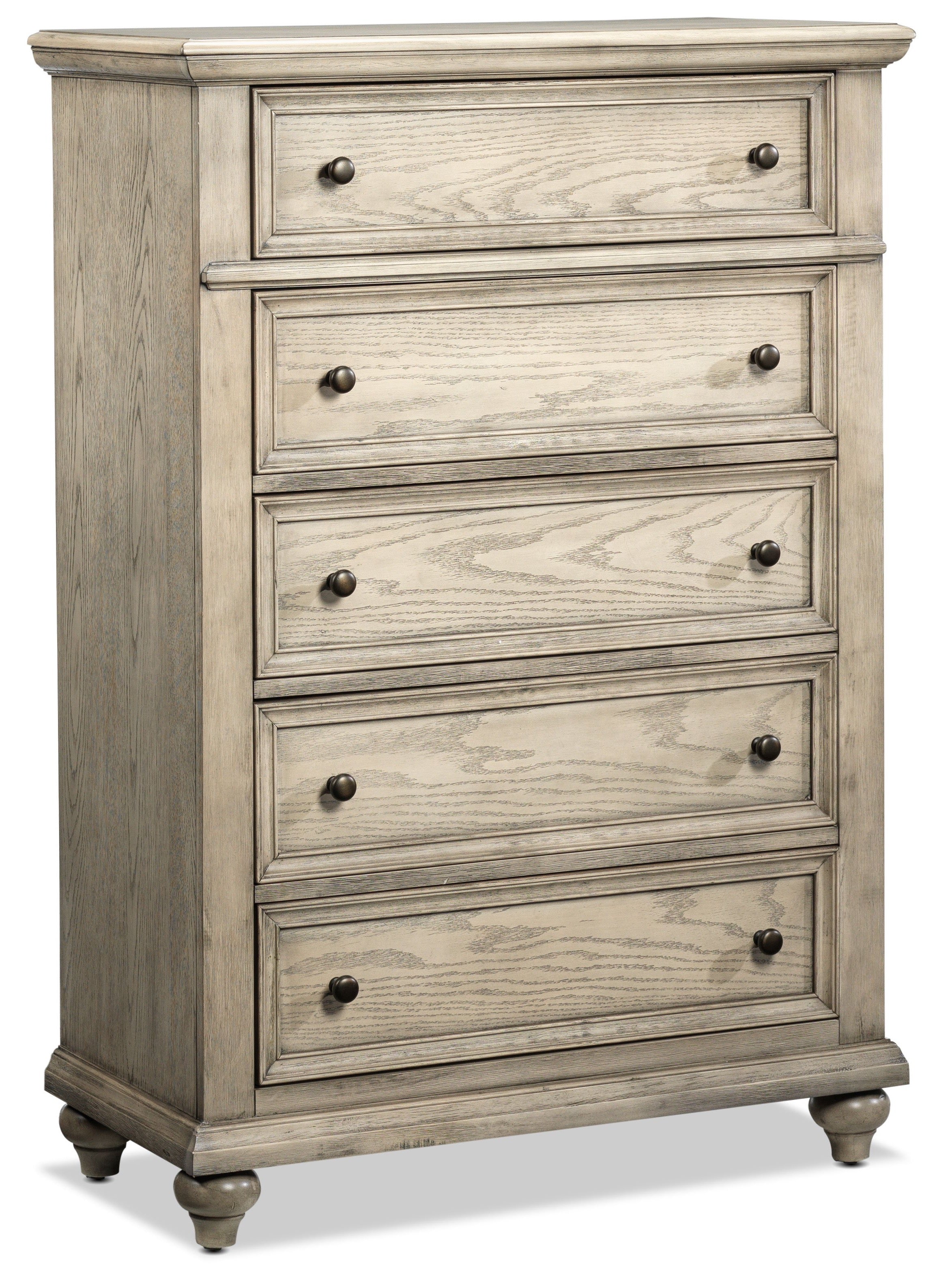 Emma 5-Drawer Chest - Oak