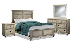 Emma 6-Piece King Bedroom Package - Oak