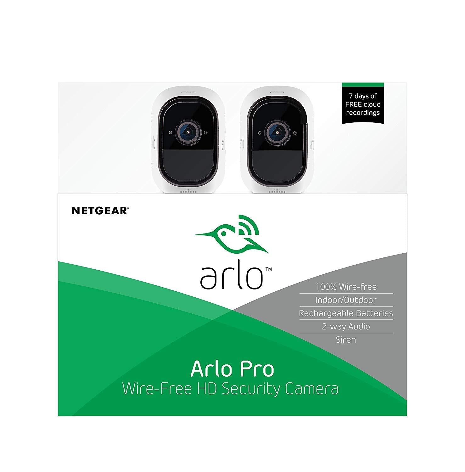 Arlo Pro Smart Security System with 2 Cameras - VMS4230-100PAS