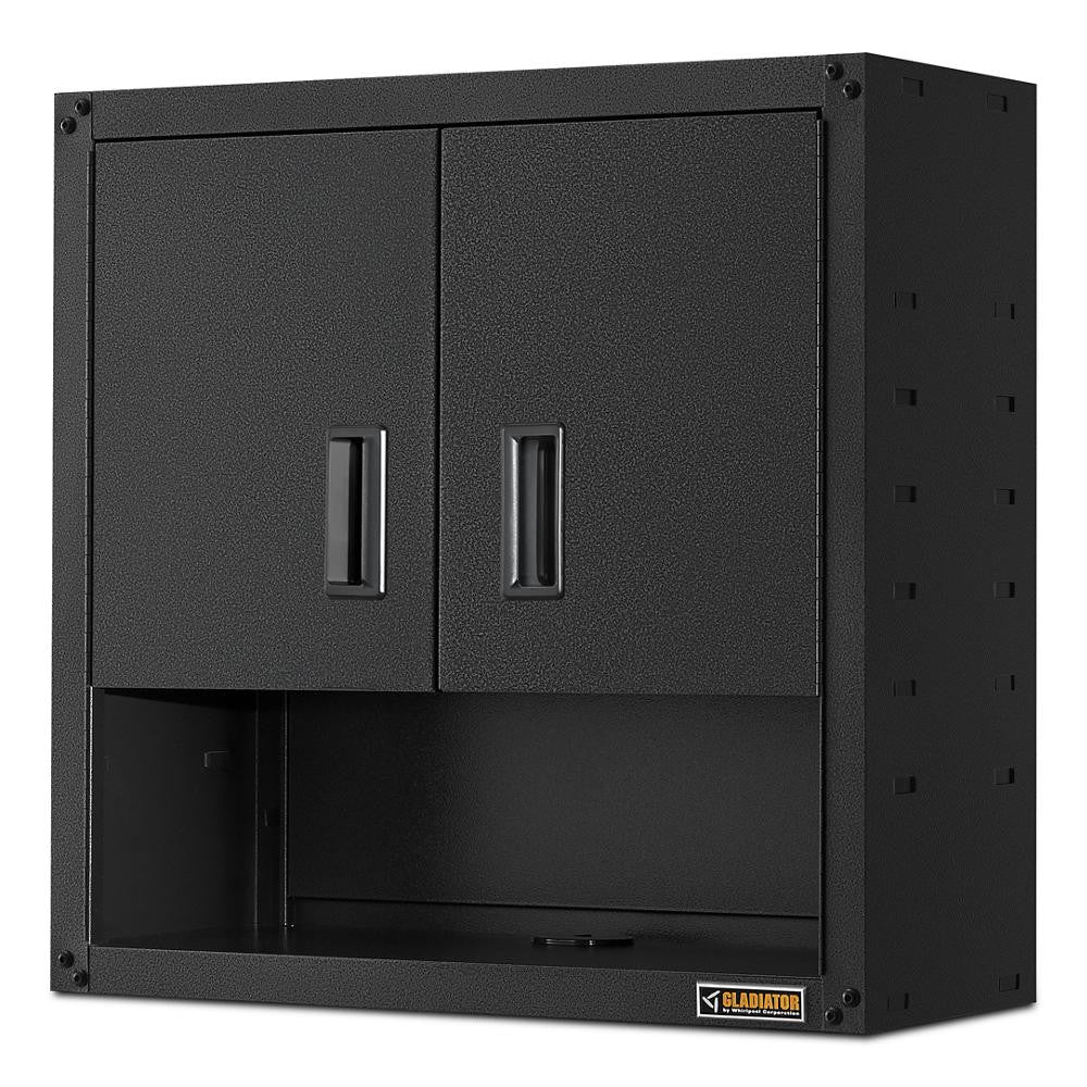 Ready-to-assemble 3/4 Door Wall Gearbox - Hammered Granite Storage Solution