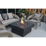 Yak Loum Concrete Lava Stone Fire Pit (Modeno) – Propane