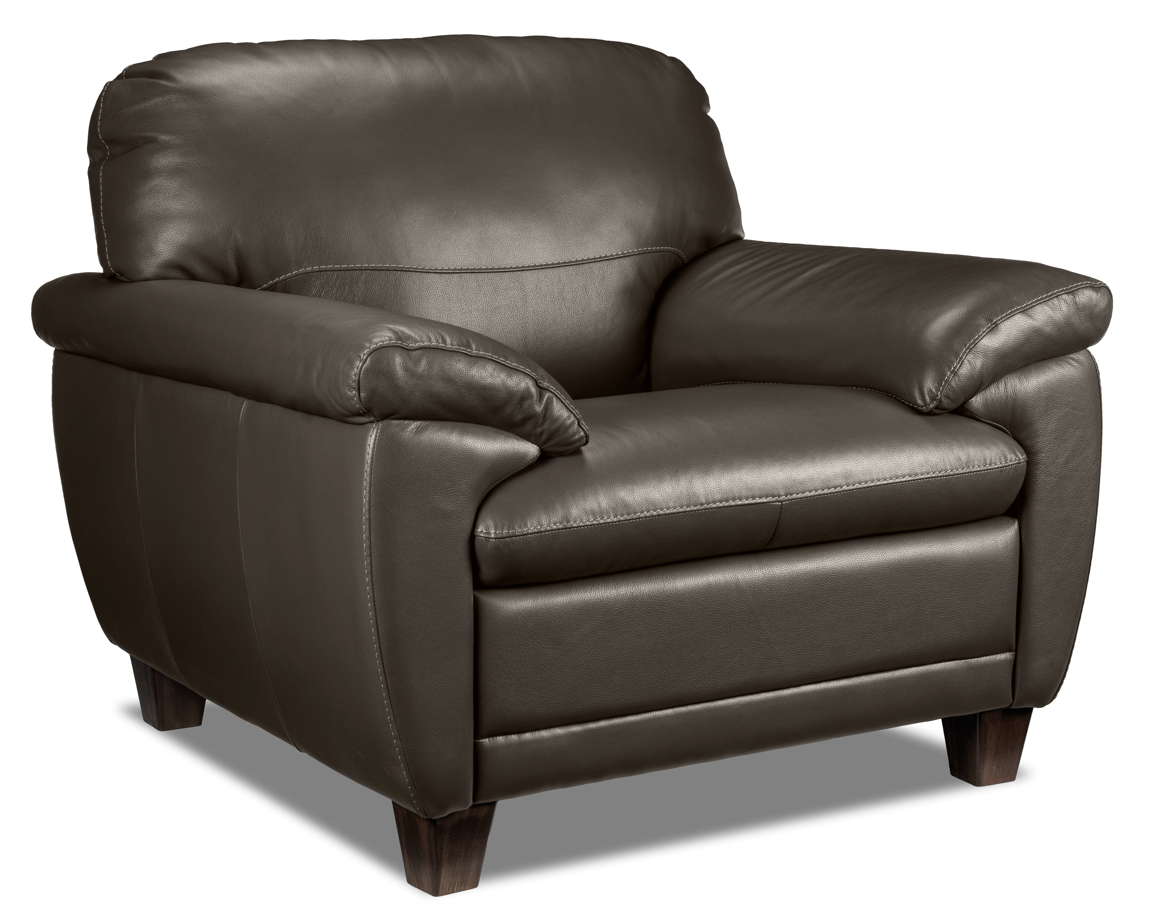 Leonardo Leather Chair - Taupe