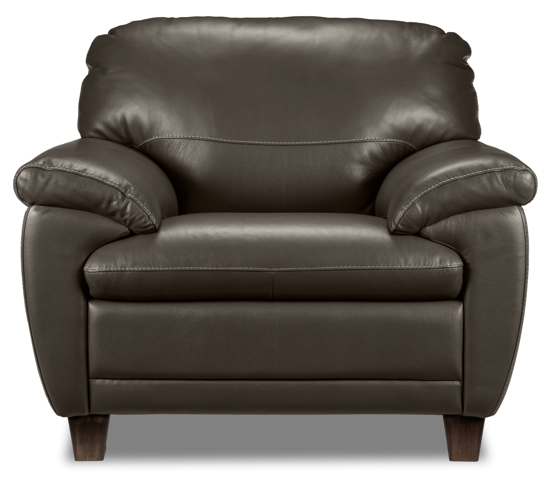 Leonardo Leather Chair - Taupe