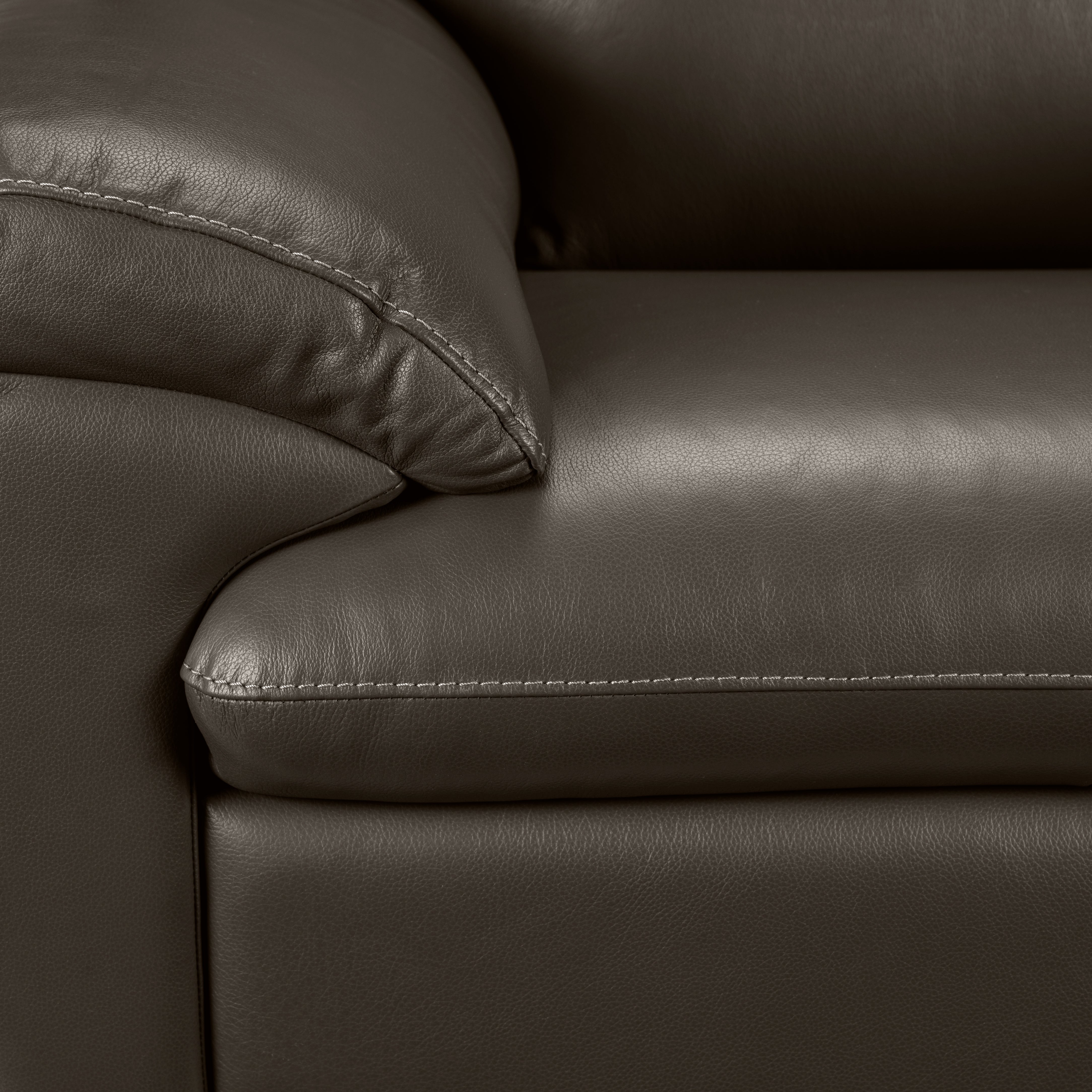 Leonardo Leather Chair - Taupe