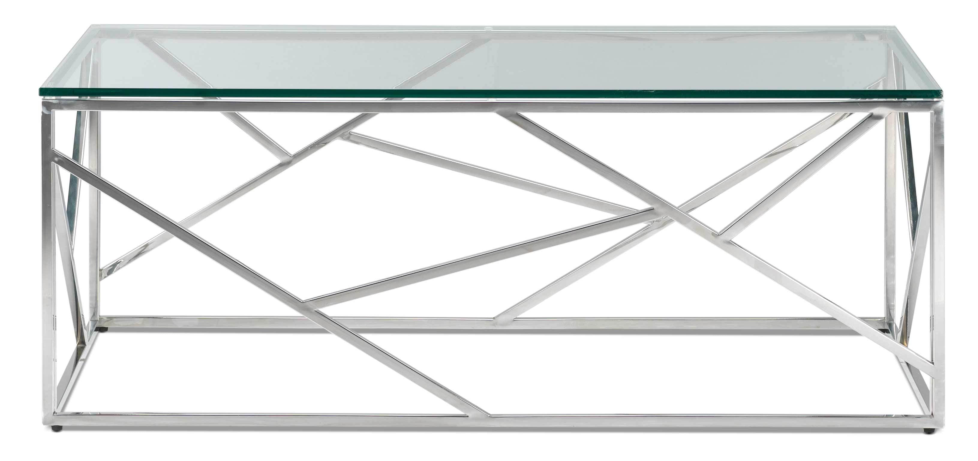 Lexie Coffee Table - Stainless Steel