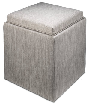 Zoey Ottoman - Grey