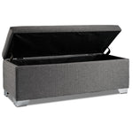 Amelio Ottoman - Dark Grey