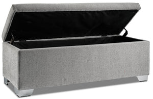 Amelio Ottoman - Light Grey