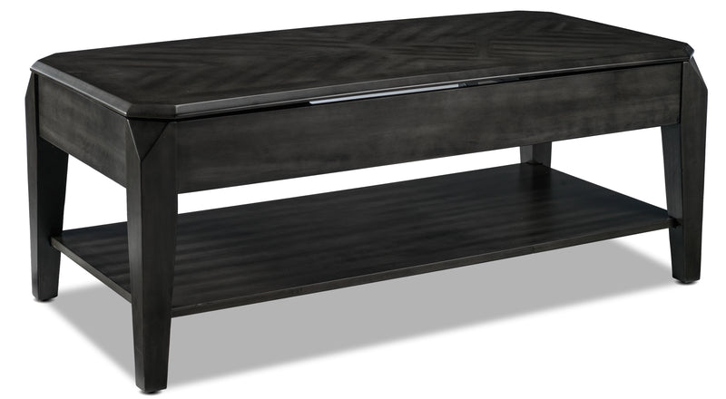 Lennox Lift Top Coffee Table Dark Grey Leon s