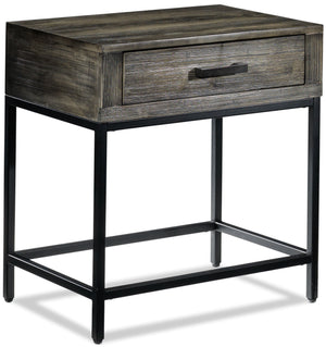 Asher Chairside Table - Grey