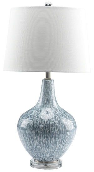 Elaine 27" Table Lamp - Mottled Blue
