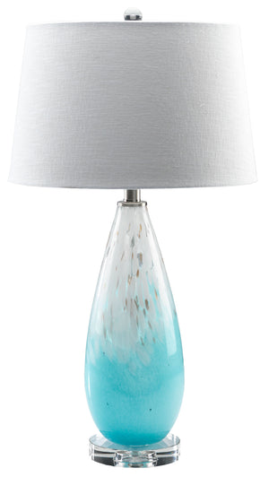 Lana 28" Table Lamp - Blue and White