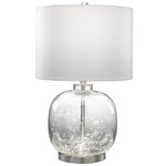 Khloe 26" Table Lamp - Glass and Nickel