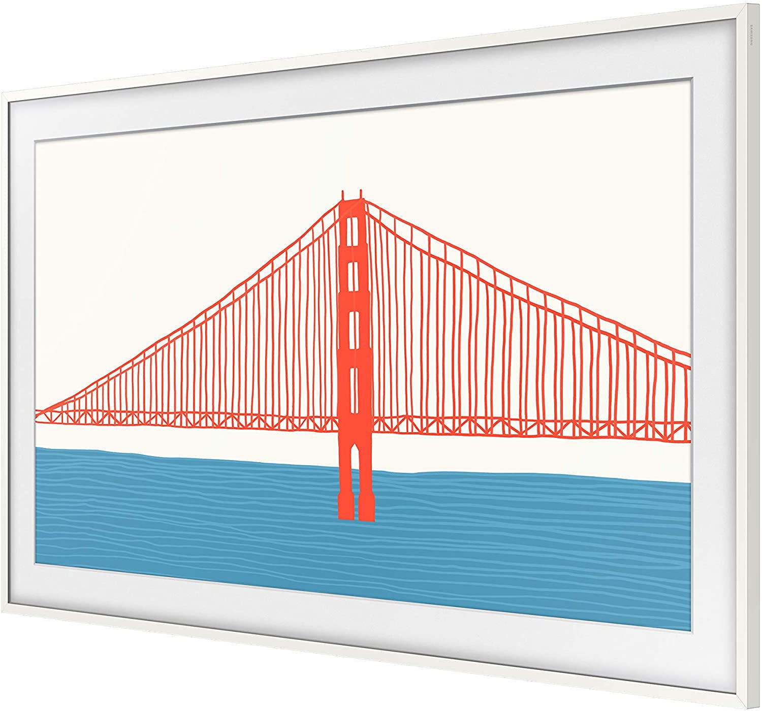 Samsung Modern White 43" Customizable Frame for 2021 The Frame TV - VG-SCFA43WTBZA